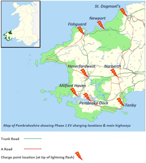 More electric vehicle charging-points available - Pembrokeshire County ...